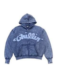 <img class='new_mark_img1' src='https://img.shop-pro.jp/img/new/icons7.gif' style='border:none;display:inline;margin:0px;padding:0px;width:auto;' />CHILLIN'()NY BUTTERFLY PIGMENT ZIP HOODIE (åץѡ) Navy