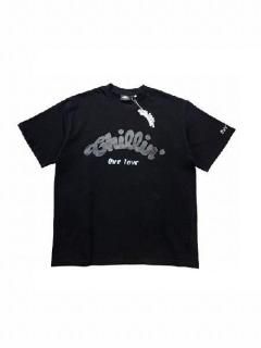 <img class='new_mark_img1' src='https://img.shop-pro.jp/img/new/icons58.gif' style='border:none;display:inline;margin:0px;padding:0px;width:auto;' />【CHILLIN'(チリン)】BIG LOGO S/TEE (ビックロゴTシャツ) Black/Black