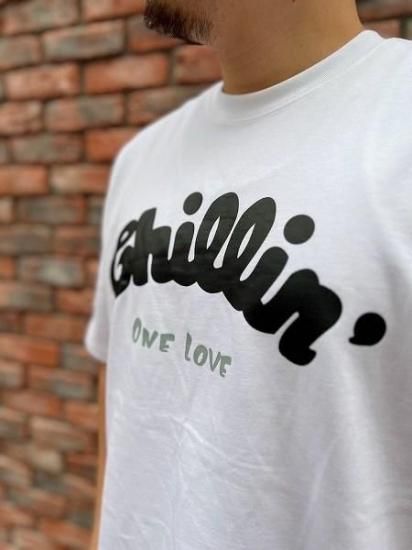 Chillin ビックロゴTシャツ CHILLIN'(チリン)】BIG LOGO S/TEE (ビックロゴTシャツ) White/Black