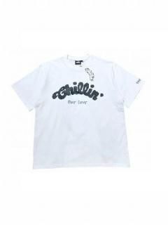 <img class='new_mark_img1' src='https://img.shop-pro.jp/img/new/icons58.gif' style='border:none;display:inline;margin:0px;padding:0px;width:auto;' />【CHILLIN'(チリン)】BIG LOGO S/TEE (ビックロゴTシャツ)  White/Black