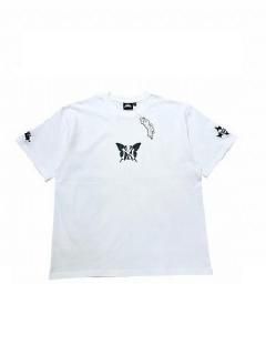 <img class='new_mark_img1' src='https://img.shop-pro.jp/img/new/icons7.gif' style='border:none;display:inline;margin:0px;padding:0px;width:auto;' />CHILLIN'()NY BUTTERFLY S/S TEE (Ⱦ T) White/Black