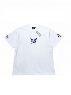 <img class='new_mark_img1' src='https://img.shop-pro.jp/img/new/icons7.gif' style='border:none;display:inline;margin:0px;padding:0px;width:auto;' />CHILLIN'()NY BUTTERFLY S/S TEE (Ⱦ T) White/Purple