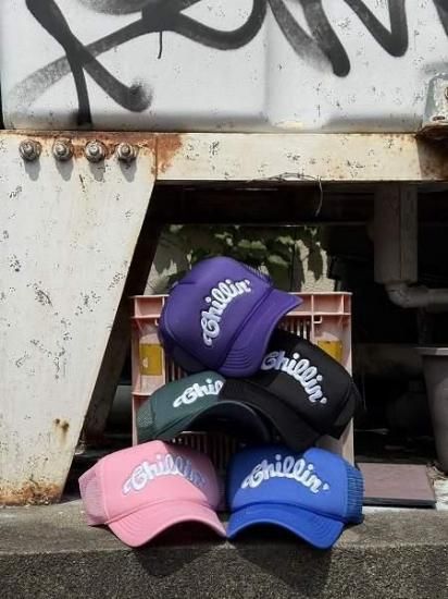 Chillin' ショートパンツ&メッシュキャップ Basiquenti キャップ メンズ 帽子 ショートバイザー つば 短い