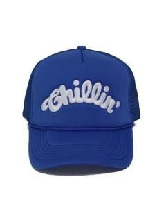 <img class='new_mark_img1' src='https://img.shop-pro.jp/img/new/icons7.gif' style='border:none;display:inline;margin:0px;padding:0px;width:auto;' />CHILLIN'()LOGO 5PANEL MESH CAP 1TONE(å奭å) Blue