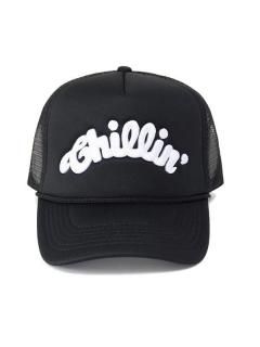 <img class='new_mark_img1' src='https://img.shop-pro.jp/img/new/icons7.gif' style='border:none;display:inline;margin:0px;padding:0px;width:auto;' />CHILLIN'()LOGO 5PANEL MESH CAP 1TONE(å奭å) Black