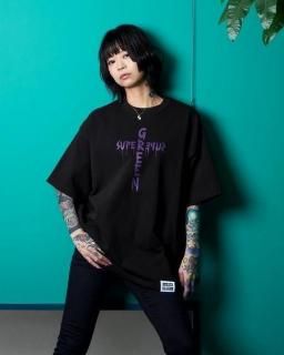 <img class='new_mark_img1' src='https://img.shop-pro.jp/img/new/icons7.gif' style='border:none;display:inline;margin:0px;padding:0px;width:auto;' />Super green(ѡ꡼)SG Cross S/S T-shirt (T) Black
