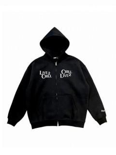 <img class='new_mark_img1' src='https://img.shop-pro.jp/img/new/icons58.gif' style='border:none;display:inline;margin:0px;padding:0px;width:auto;' />CHILLIN'()L2C REFLECTOR ZIP HOODIE ( åץåץѡ) Black