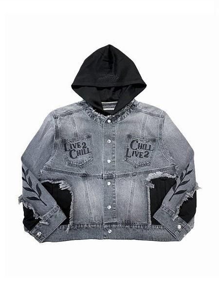 CHILLIN'(チリン)】Break Denim Jacket (デニムジャケット) Black
