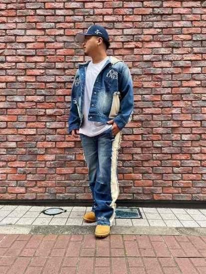 女王蜂 氷山孔雀デニムジャケット Yahoo!オークション - 女王蜂 qb luxury デニムジャケット