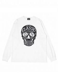 <img class='new_mark_img1' src='https://img.shop-pro.jp/img/new/icons7.gif' style='border:none;display:inline;margin:0px;padding:0px;width:auto;' />Classic clothing OG(饷å)Black jack L/S T-shirt (ĹµT) White