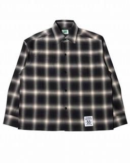 <img class='new_mark_img1' src='https://img.shop-pro.jp/img/new/icons7.gif' style='border:none;display:inline;margin:0px;padding:0px;width:auto;' />Super green(ѡ꡼)SG L/S Wide check Shirt (֥å) Black