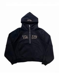 <img class='new_mark_img1' src='https://img.shop-pro.jp/img/new/icons7.gif' style='border:none;display:inline;margin:0px;padding:0px;width:auto;' />CHILLIN'()Half Zip Hoodie (ϡեåץѡ) Black