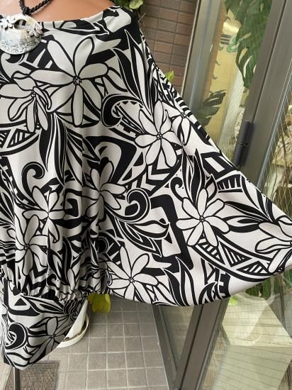 トライバル柄トップス ドルマントップス/トライバルティアレ柄 - Lanaikulani