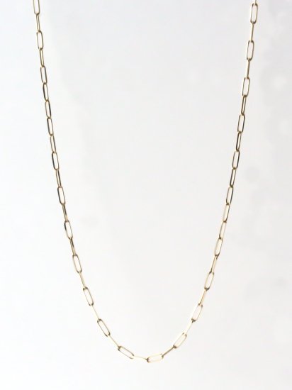 クリップチェーン チョーカーネックレス / K10ゴールド | 華奢なデザインのK10ネックレスのお店　golden beak