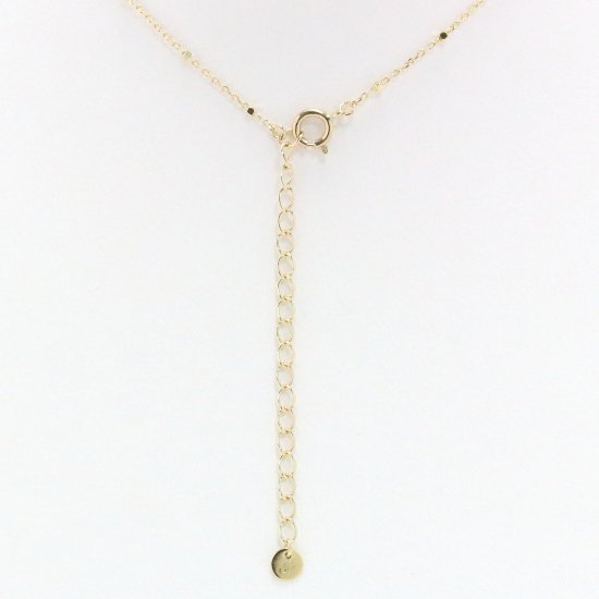 V ラインネックレス / K10ゴールド・ダイヤモンド | 華奢なデザインのK10ネックレスのお店　golden beak