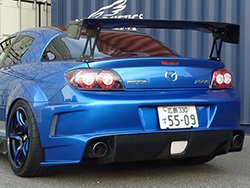 クラブスポーツ リアデュフューザーバンパー （FRP／RX8）【前期用】 - LEG MOTOR SPORT｜（有）レッグ