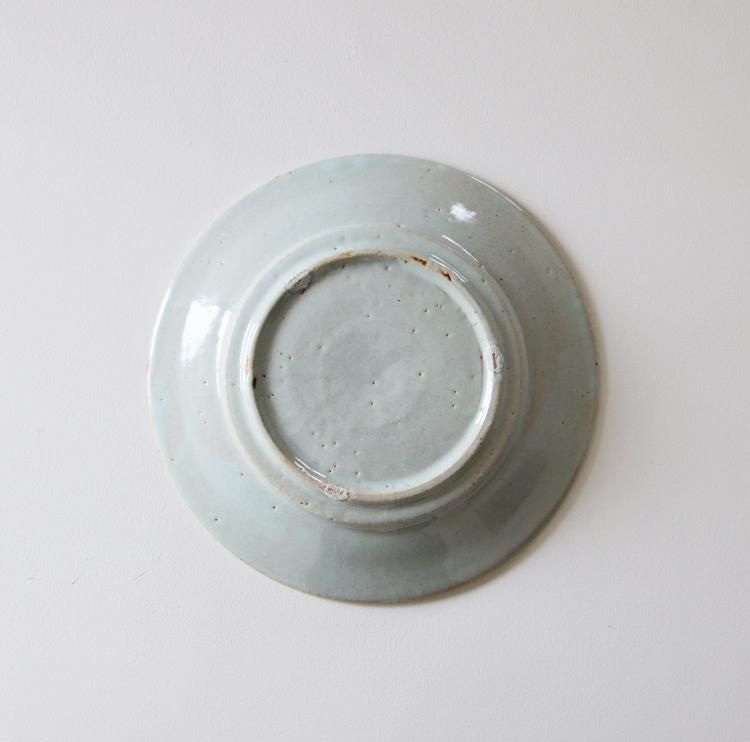 水色リム皿 三浦ナオコ