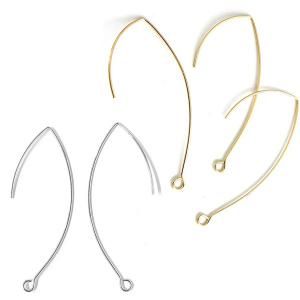 キャストフックピアス 7mm-7.5mm 本パール(白) ステンレス316L キャストフックピアス 7mm-7.5mm 本パール(白) ステンレス316L