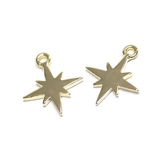 星Starモチーフチャーム | 低金属アレルギーのアクセサリー素材