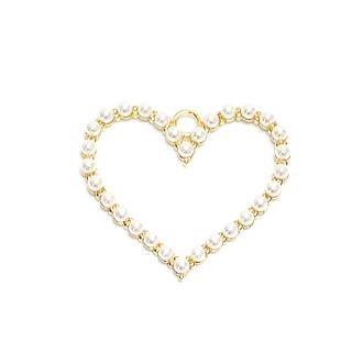 odul オニキス　パール　ハートチャーム付き odul オニキス パール ハートチャーム付き mini Heart charm