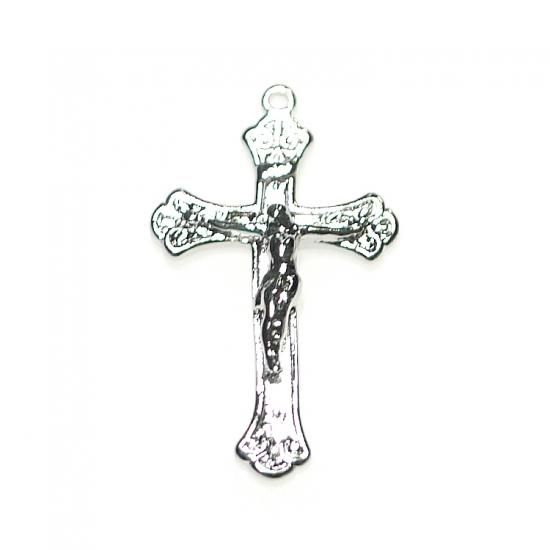 2個入り Gothic Jesus Christ クロスシルバーチャーム パーツ デザインアクセサリー ハンドメイド素材専門店diybejewel