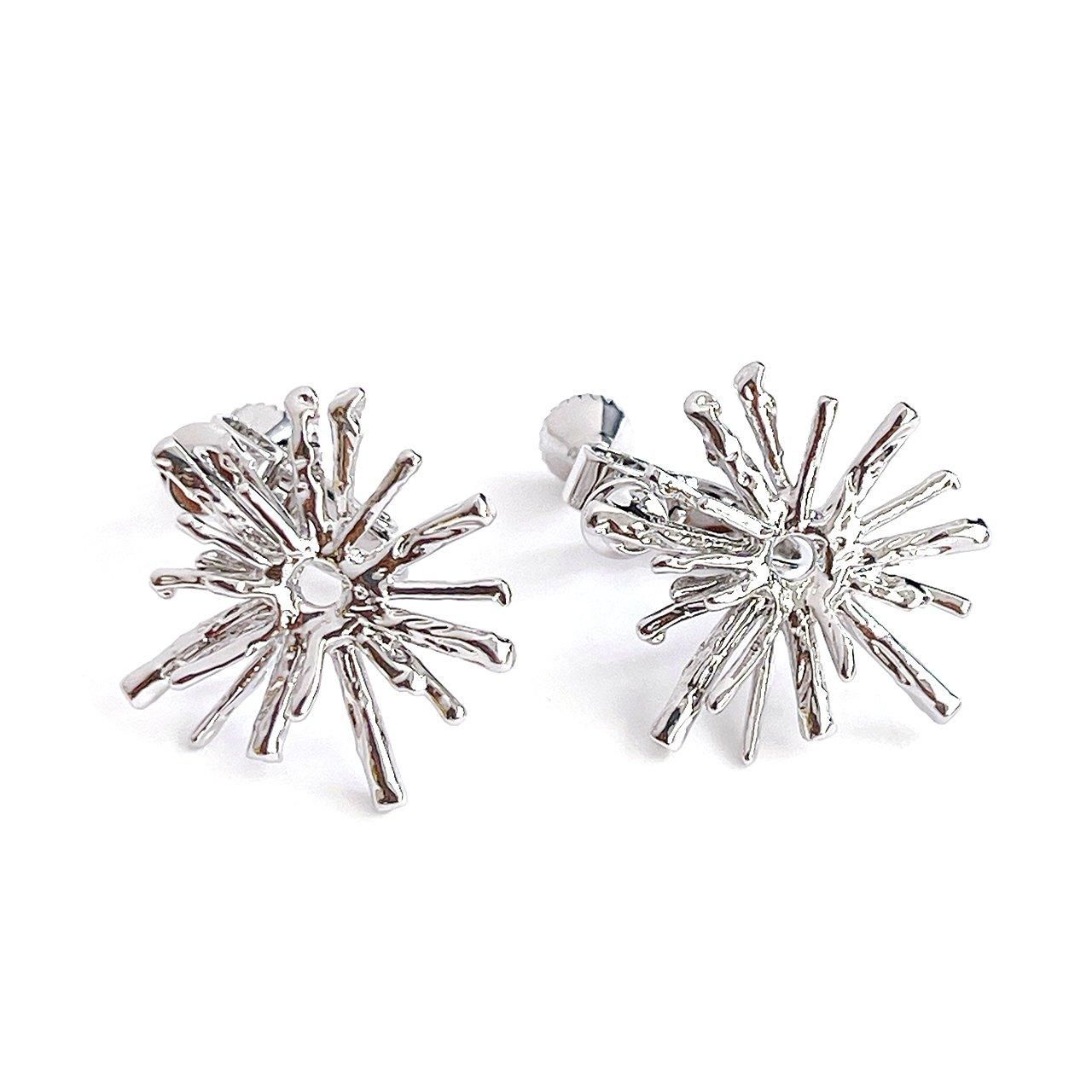 太陽モチーフイヤリング | ニッケルフリー - 低金属アレルギーの