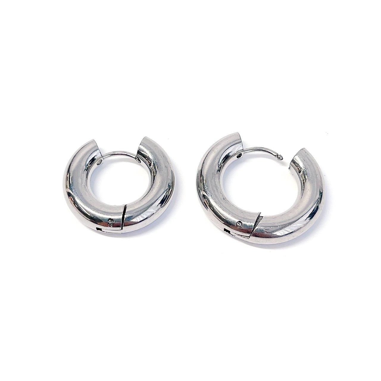 2個/1ペア】線径約5mm 外径約20mm チャンキーフープピアス 2個/1ペア】線径約5mm 外径約20mm チャンキーフープピアス