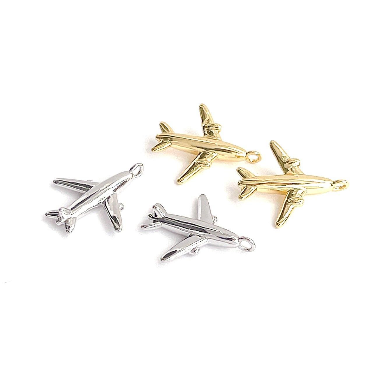 1個】立体！飛行機 チャーム、ペンダント - DIYBEJEWEL（ディー