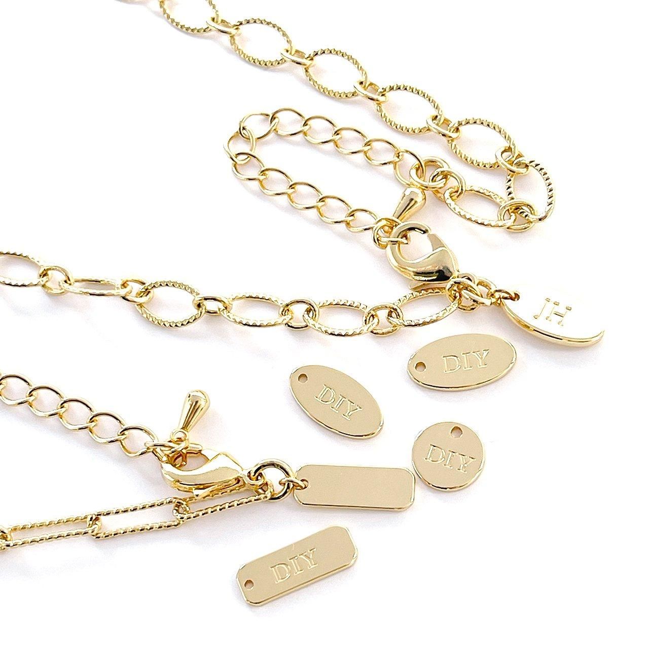 カスタマイズ可能なロゴタグ | DIYチャーム - 日本製低金属アレルギー