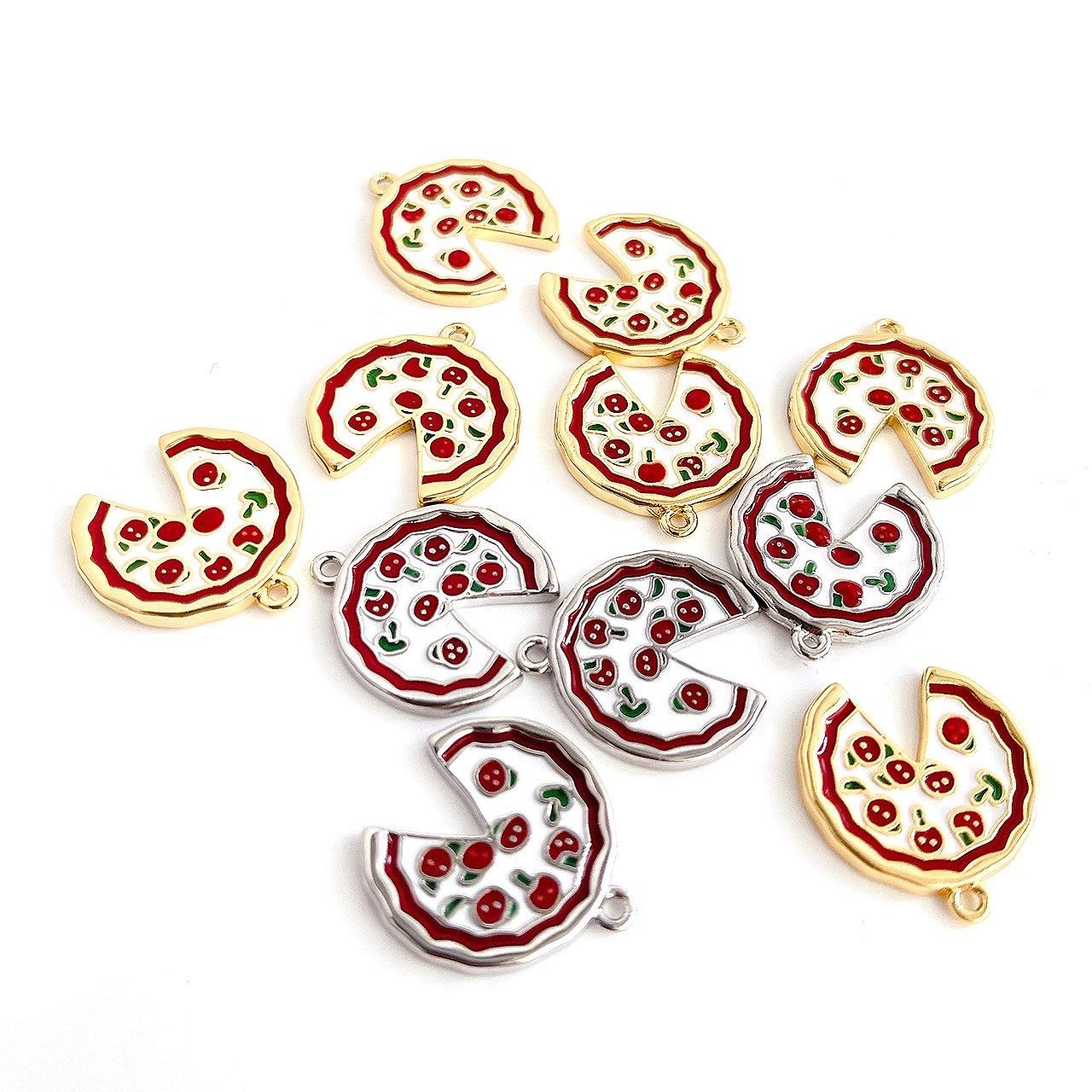 ピザポップチャーム | 大人可愛い - 低金属アレルギーのアクセサリー