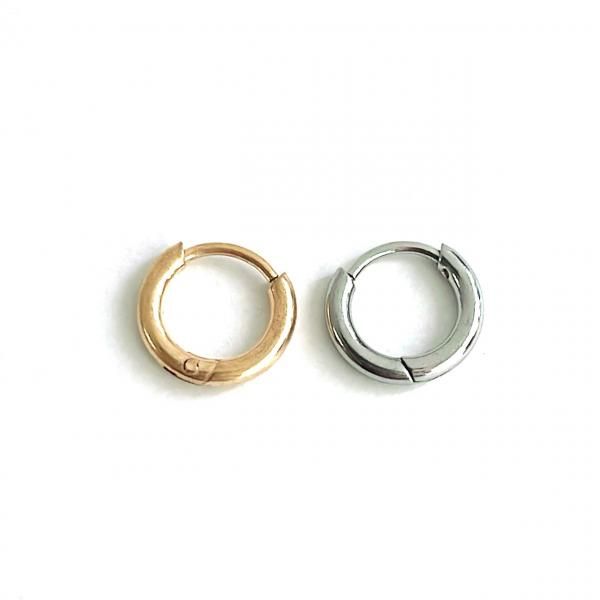 シルバー925フープピアス10mmアクセサリー 2個セット売り 転がさ