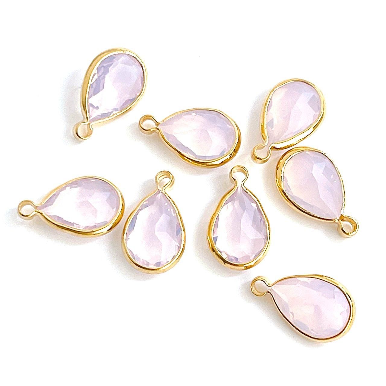 ガラスチャーム | しずく形 - 低金属アレルギーのアクセサリー