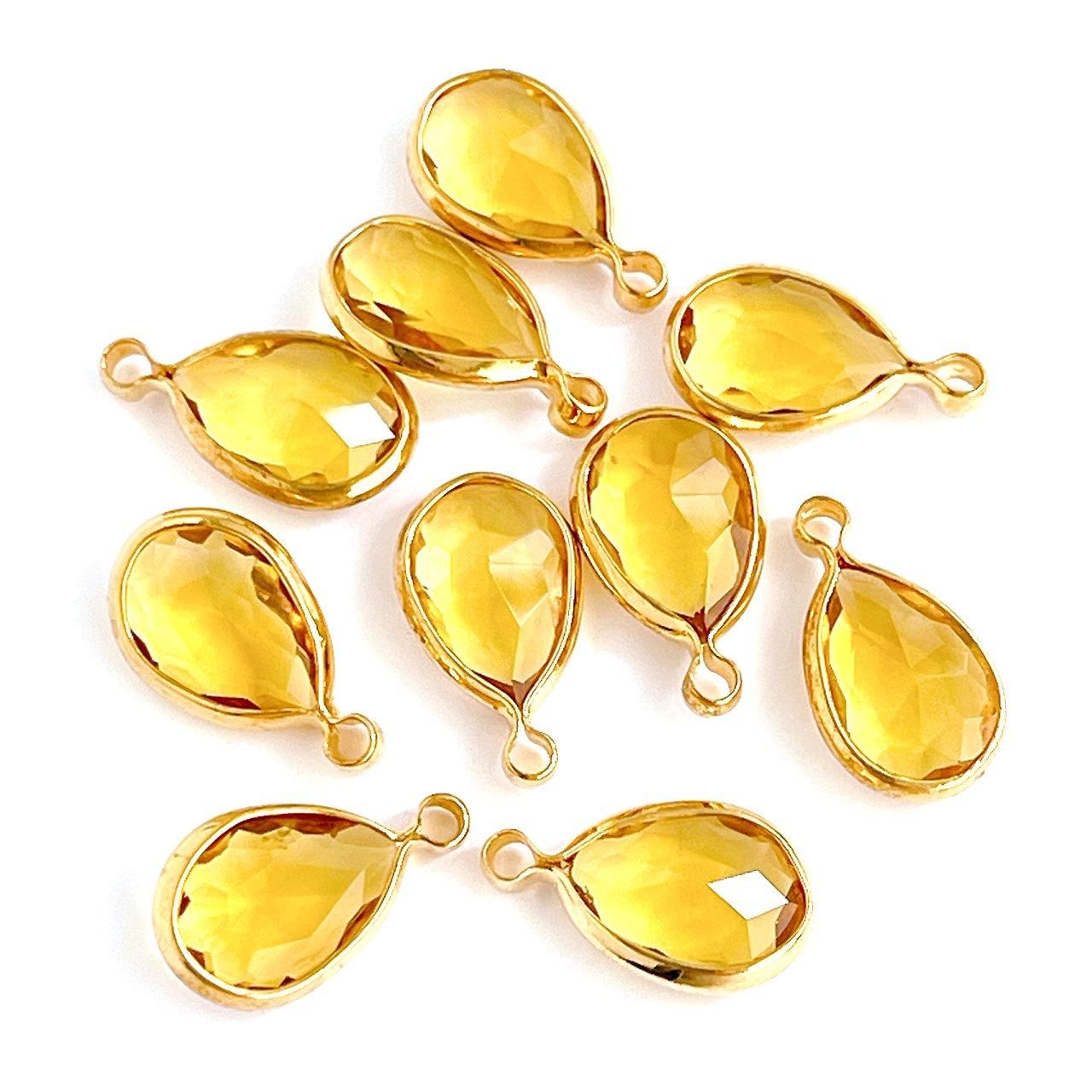 ガラスチャーム | しずく形 - 低金属アレルギーのアクセサリー