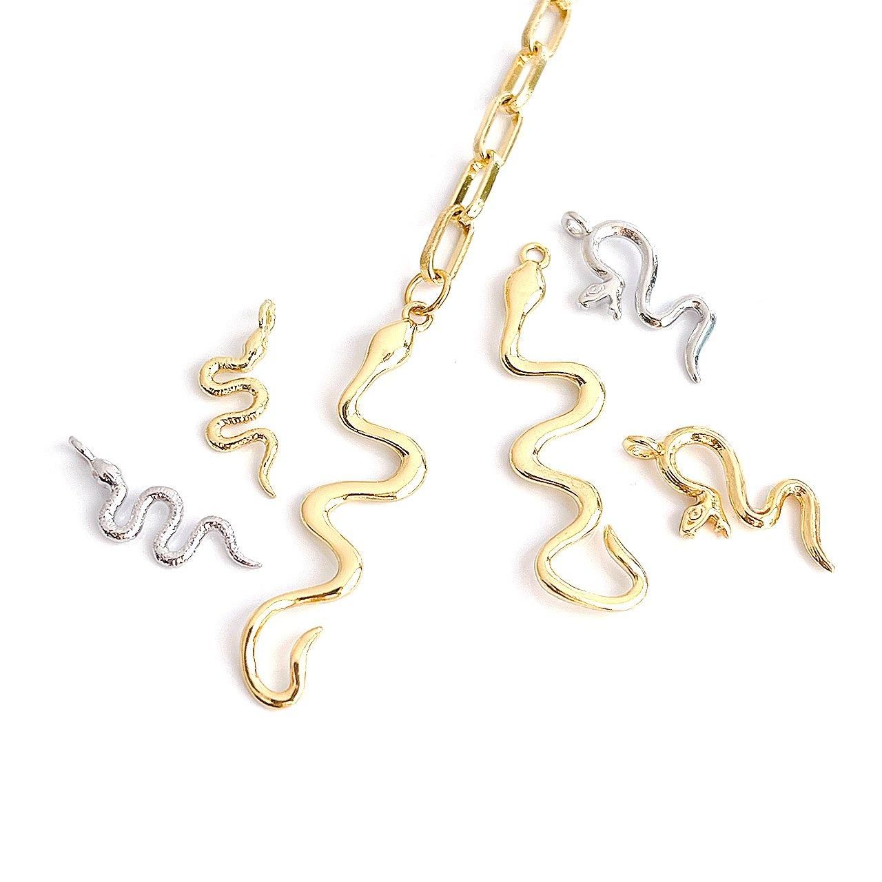 2025年 干支へびチャーム | 蛇モチーフ - 日本製低金属アレルギー素材