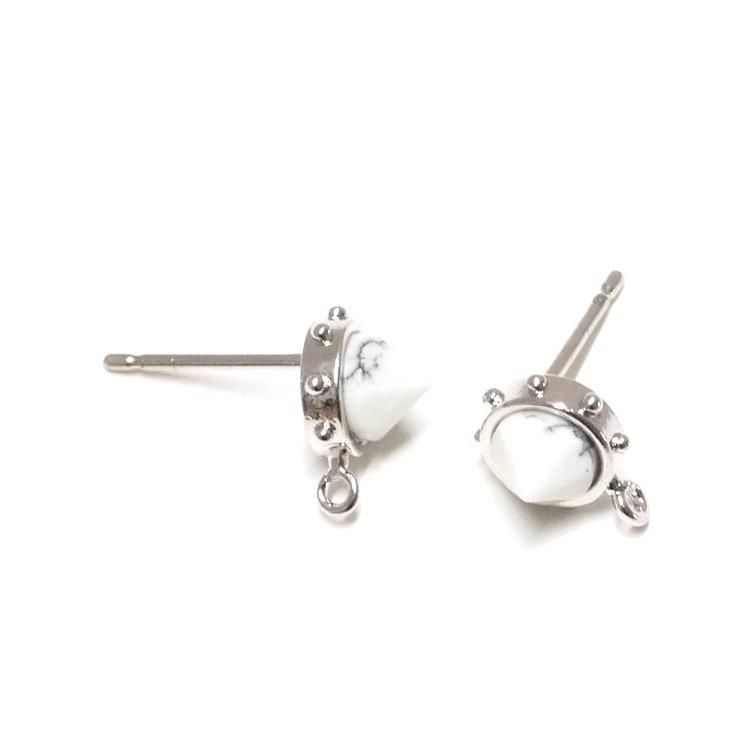 シルバー925 トップ ピアス ホワイトハウライト fp0225.jpg