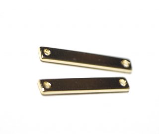 【2個入り】20mm Stick Bar connectorゴールドコネクター、チャーム NF