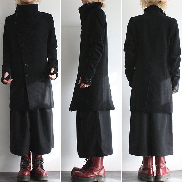 ビッグカラーハイネックウールコート | モード系ファッションの通販　albino