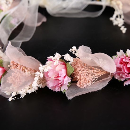 結婚式お花のおしゃれウェディング花冠 花かんむり 造花 Plush For Wedding