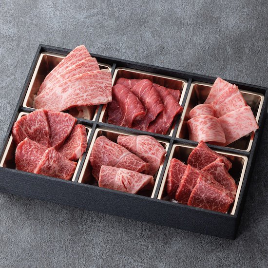 神戸牛焼肉6種盛り500g 専用仕切り箱