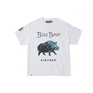 BILLBOARD(ビルボード) /  PRINT T-SHIRTS "BLUE BOAR VINTAGE"【WHITE】