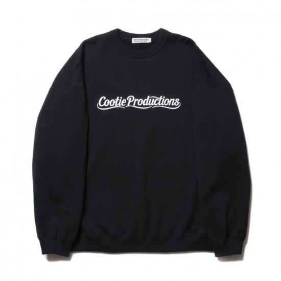 COOTIE(クーティー) CTE-19S344 Print Crewneck Sweatshirt (LETTERED LOGO) BLACK |  VITAL ORGAN（バイタルオーガン）商品ページ