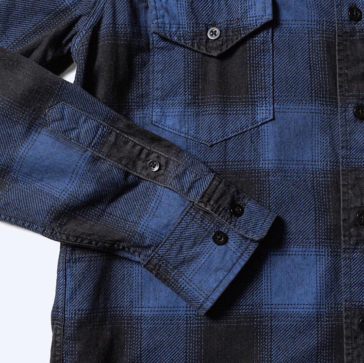 MINEDENIM (マインデニム) Black Denim Check Shirt BPT | VITAL ORGAN