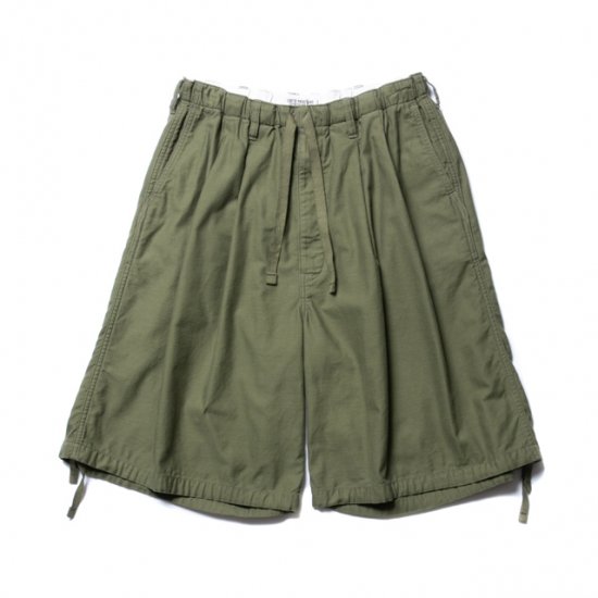 COOTIE(クーティー) Back Satin Drawstring Easy Shorts Olive | VITAL  ORGAN（バイタルオーガン）商品ページ