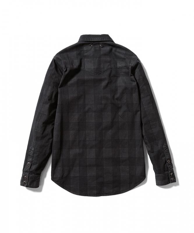 MINEDENIM Black Denim Buffalo Check SH
