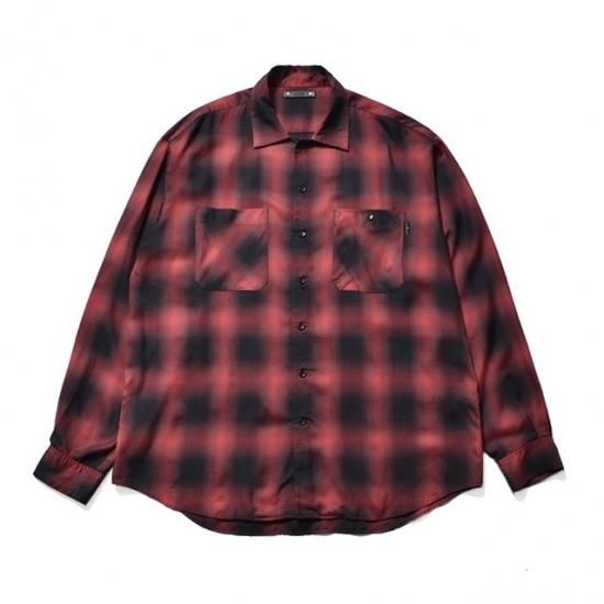 CDL minedenim チェックシャツ MINEDENIM CDL レーヨンオンブレチェックシャツ