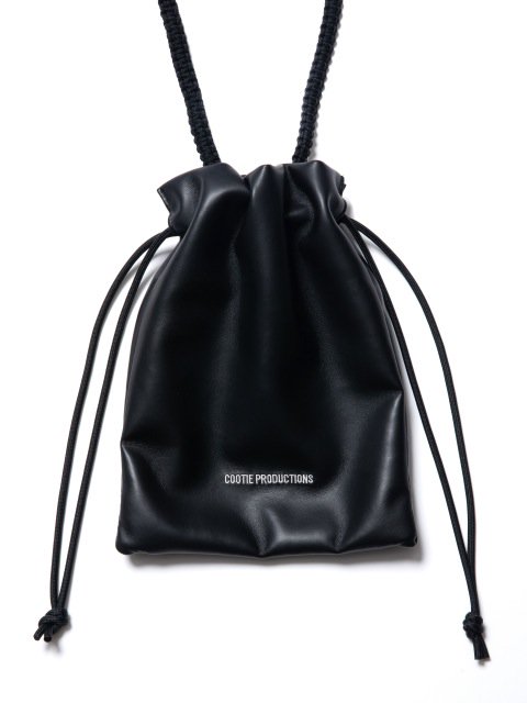 COOTIE(クーティー) CTE-22S515 Fake Leather Drawstring Bag BLACK ...