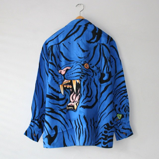 WACKO MARIA（ワコマリア）TIM LEHI / L/S HAWAIIAN SHIRT BLUE | VITAL  ORGAN（バイタルオーガン）商品ページ