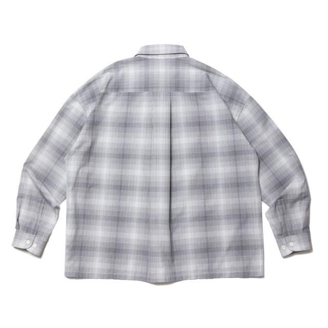 COOTIE(クーティー) CTE-22S411 Ombre Check L/S Shirt WHITE