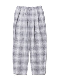 COOTIE（クーティー）/ CTE-22S125 Ombre Check 2 Tuck Easy Pants【WHITE × GRAY】