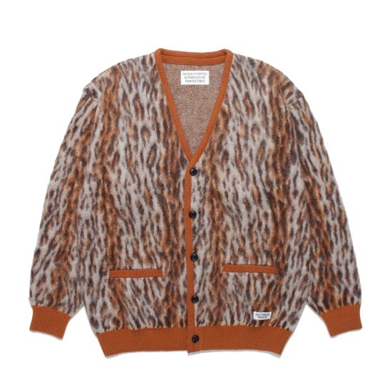 WACKO MARIA（ワコマリア）LEOPARD MOHAIR KNIT JACQUARD CARDIGAN